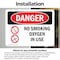 Signmission No Smoking Oxygen In Use Danger Sign, Vinyl Decal, 10in W x 7in L, 2PK OS-2PACK-DS-D-710-L-1488 - alternate 4